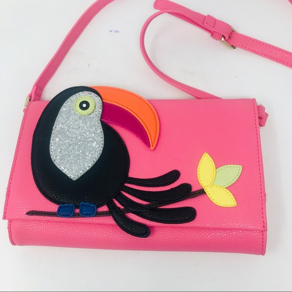 C. Wonder Handbags - C Wonder Pink Tucan Purse Crossbody Bird Bag